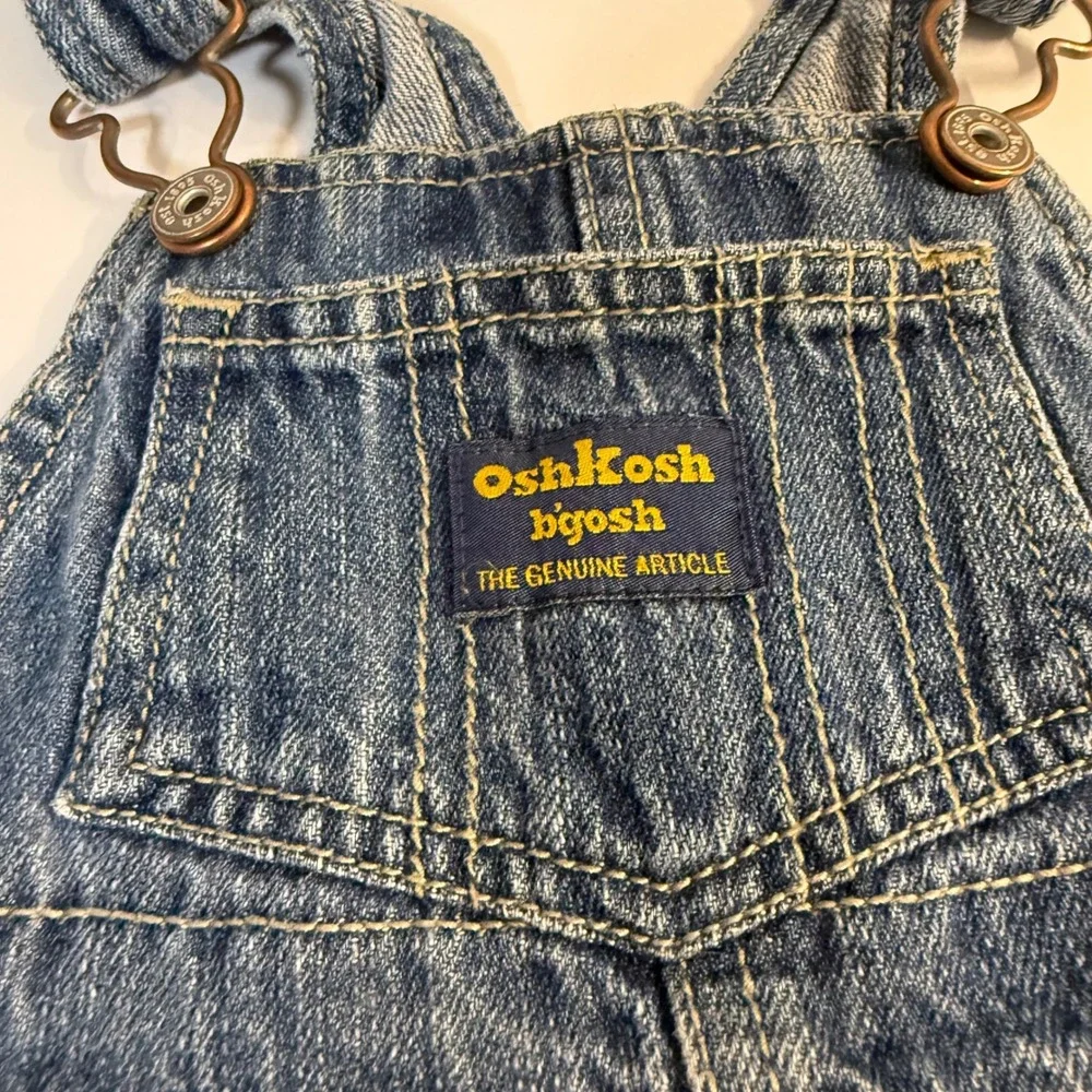 Vintage Y2K Denim Oshkosh Bgosh Skirtall Overall Dress Cotton 18 month girls